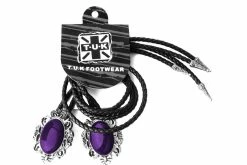 BL05 Women Purple Victorian Bolo Shoe Tie