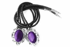 BL05 Women Purple Victorian Bolo Shoe Tie