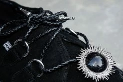 BL07 Black Sun Bolo Shoe Tie