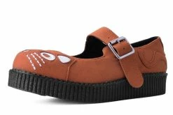 F3083L Ginger Faux Suede Kitty Viva II Mary Jane