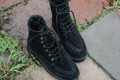 F9710 Women Black Suede 7-Eye Viva II Boot