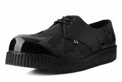 F9813 Black TUKskin™ & Patent Flame Creeper