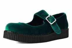 F9869L Emerald Velvet Viva II Mary Jane Women