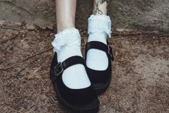 F9870L Black Velvet Viva II Mary Jane