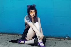 F9901L Purple Metallic TUKSkin⢠Viva II Mary Jane Women