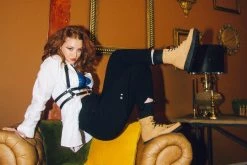 F9951 Tan Brush-Off 7-Eye Viva II Boot Women