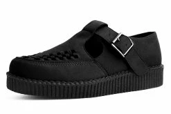 F9954 Women Black Faux Suede Viva II Sandal