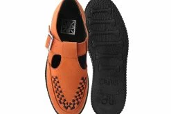 F9956 Burnt Orange Faux Suede Viva II Sandal