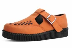 F9956 Burnt Orange Faux Suede Viva II Sandal