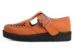 F9956 Burnt Orange Faux Suede Viva II Sandal