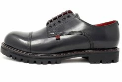 H3001 Men Black Leather T.U.K. RED Gibson