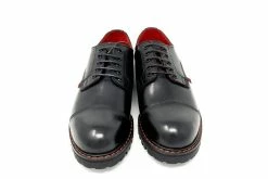 H3001 Men Black Leather T.U.K. RED Gibson