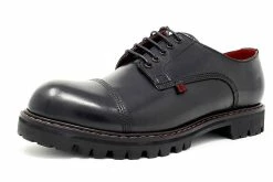 H3001 Men Black Leather T.U.K. RED Gibson