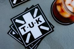 HA01 T.U.K. Square Logo Coaster 4-Pack Vegan