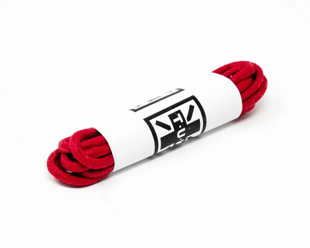 LC006-75-RED 75 CM Red Round Laces