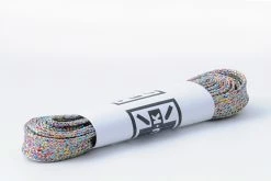 LC026-75-MRW 75 CM Metallic Rainbow Flat Laces Women