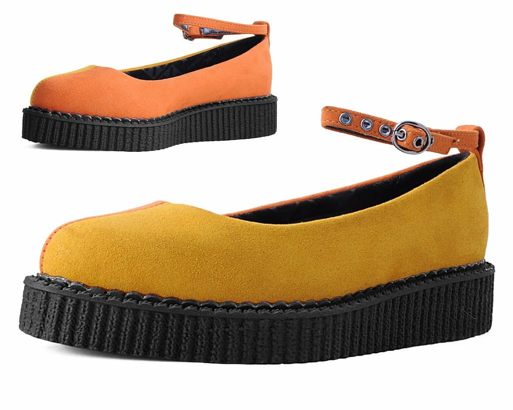 A3041L Sunkissed Twist Ballet Ankle Strap Creeper Women