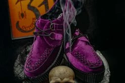 V9490 Women Violet Velvet Viva Mondo Creeper