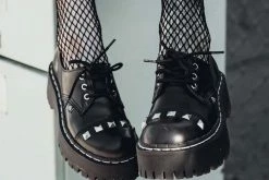 T2297 Black Anarchic Spiked Dino Gibson