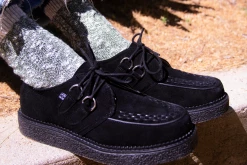 D9760 Black Suede 1970 Original Creeper Women