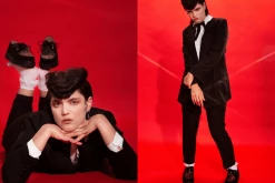 D9761 Women Black Suede & Leopard 1970 Original Creeper