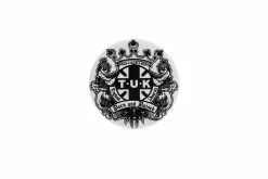 P0076 T.U.K. Crest Button Stickers, Pins, Patches, Totes