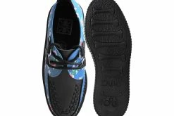 S3040 Women Blue Floral D-Ring Stratocreeper