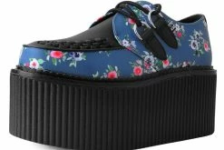 S3040 Women Blue Floral D-Ring Stratocreeper