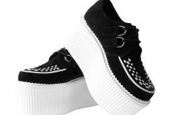 S3081 Black Suede White Interlace Stratocreeper New Arrivals