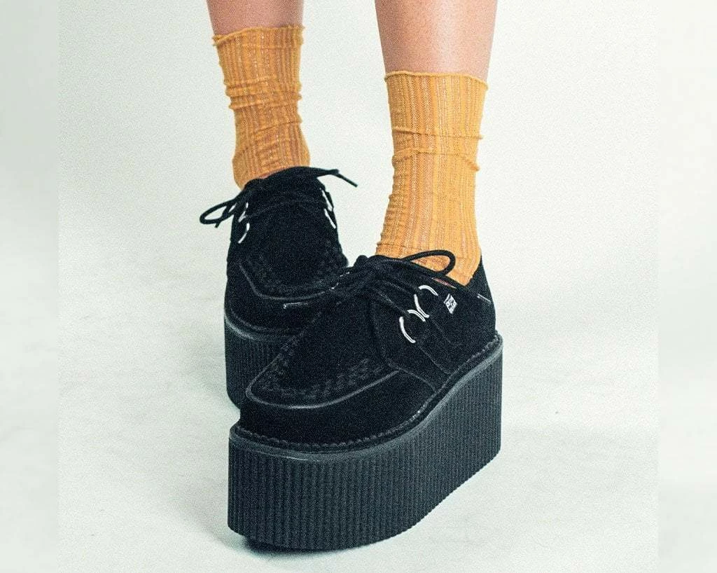 S9789 Women Black Suede Classic Stratocreeper