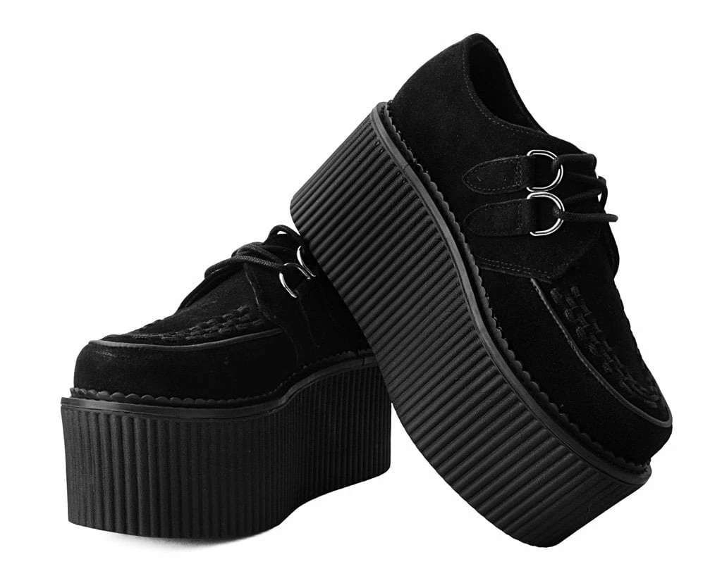 S9789 Women Black Suede Classic Stratocreeper