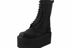S9792 Black 12-Eye Casbah Stratocreeper Boot Women