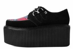 S9861 Black Suede & Red Tartan Stratocreeper Women