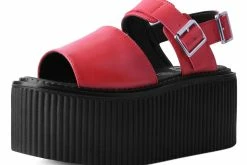 S9965L Women Red Brush-Off Strato Sandal