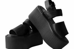 S9966L Black Brush-Off Strato Sandal Women