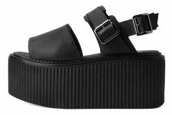 S9966L Black Brush-Off Strato Sandal Women