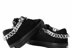 SA05 Vegan Metal Chain Bondage Shoe Straps