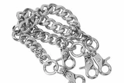 SA05 Vegan Metal Chain Bondage Shoe Straps