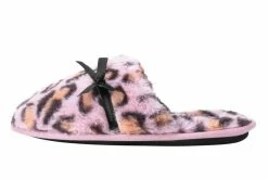 SL02 Pink Leopard Bow Slipper