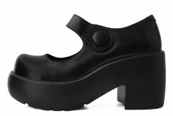T2302L Black Bubble Anarchic Mary Jane Platform