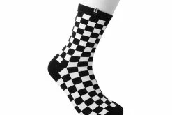 TSK1046 Black & White Checker T.U.K. Men’s Sock