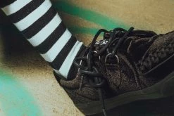 TSK1048 Black & White Stripe T.U.K. Men’s Sock