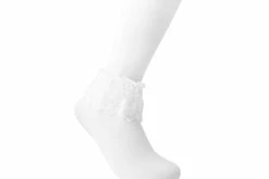 TSK1067 Women's White Lolita Sock