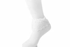 TSK1067 Women's White Lolita Sock