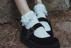 TSK1067 Women's White Lolita Sock