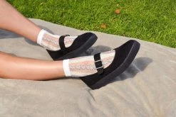 A9677L Black Pointed EZC Mary Jane Women