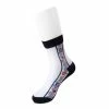 TSK1080 Vegan Black Stripe Floral Sheer Sock