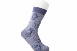 TSK1092 Grey Skull Crew Sock