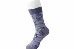 TSK1092 Grey Skull Crew Sock