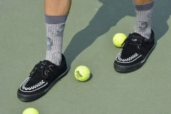 TSK1092 Grey Skull Crew Sock